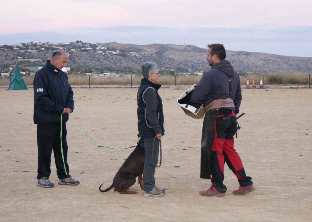 Okira entrenando con Stefan Juntke